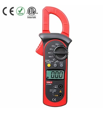 UNI-T UT200B 数字钳形表 交流电流 电阻 背光 交流/直流电压